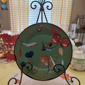 NWOT Tracy Porter's HTF Dinner Plate from The Viridian Collection